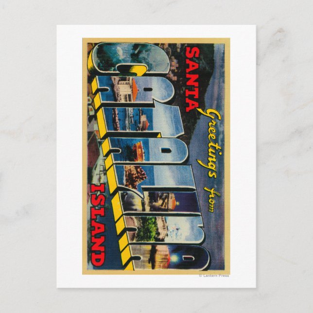 Carte Postale Père Noël Catalina Island, Californie (Devant)