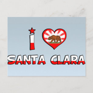Carte Postale Père Noël Clara, Californie