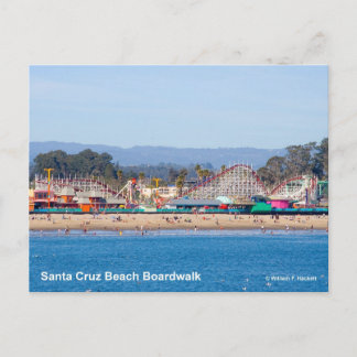 Carte Postale Père Noël Cruz Beach Boardwalk California Produits