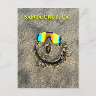 Carte postale père Noël Cruz California Beach