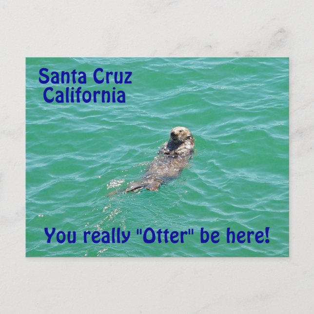 Carte postale père Noël Cruz California Otter (Devant)