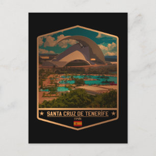 Carte Postale Père Noël Cruz de Tenerife