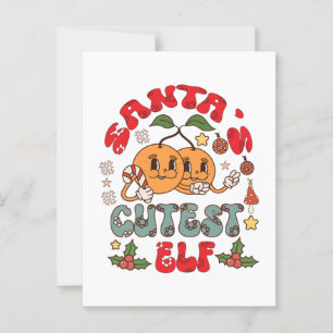 Carte Postale Père Noël Cutest Elf Sublimation-80881