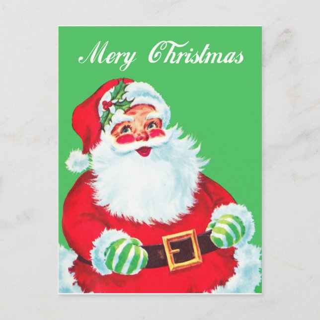 Carte Postale Père Noël de Noël (Devant)