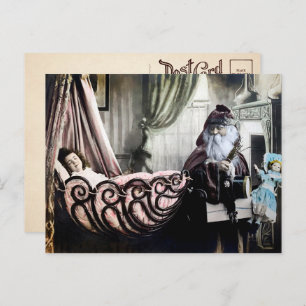 Carte postale Père Noël Déplaisant vintage