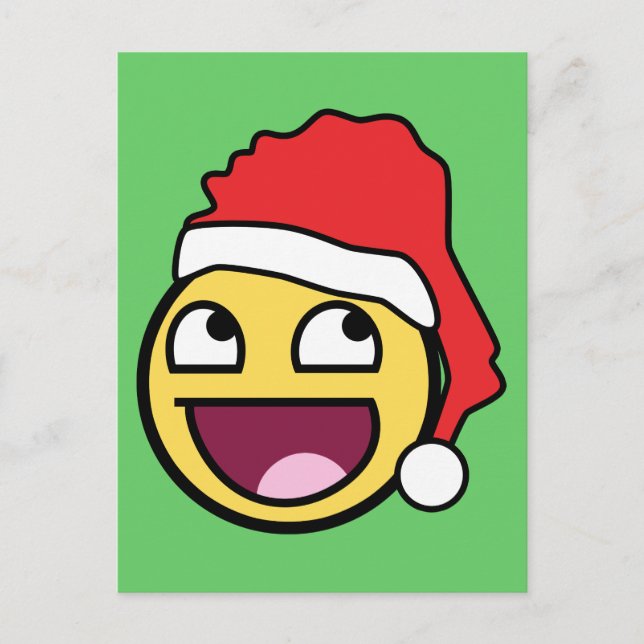 Carte postale Père Noël Face géniale (Devant)