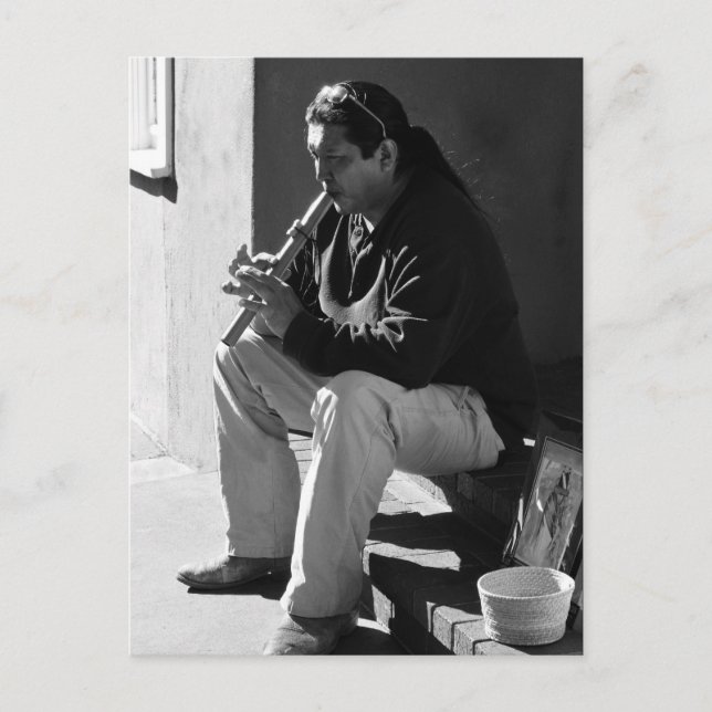 Carte Postale Père Noël Fe Flutist (Devant)