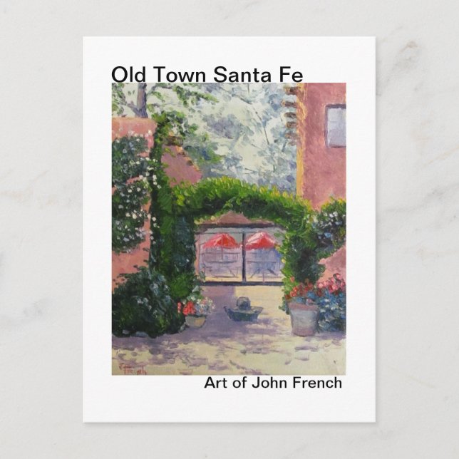 Carte Postale père Noël Fe, peinture à l'huile de NM par John Fr (Devant)