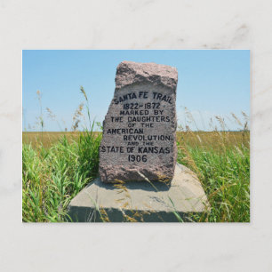 Carte Postale père Noël Fe Trail Marker #35, Canton, Kansas