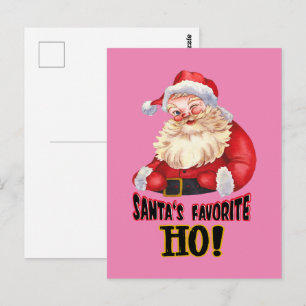 Carte Postale Père Noël - Ho favori
