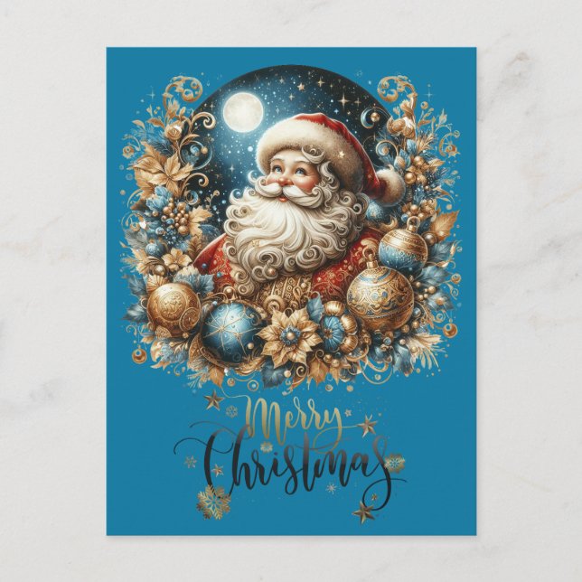Carte Postale Père Noël & Joyeux Noël  (Devant)