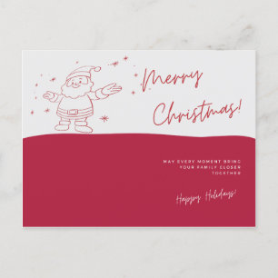 Carte postale père Noël Joyeux Noël