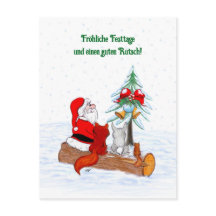 Père Noël Lapin Renard Écureuil, Allemand