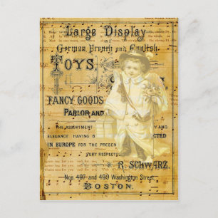 Carte Postale Père Noël Little Helper