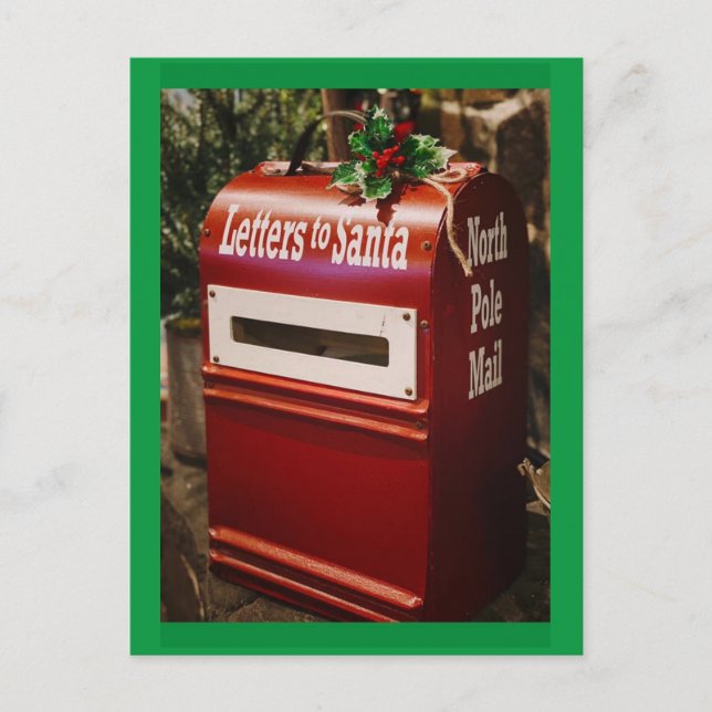 Carte postale père Noël Mailbox (Devant)