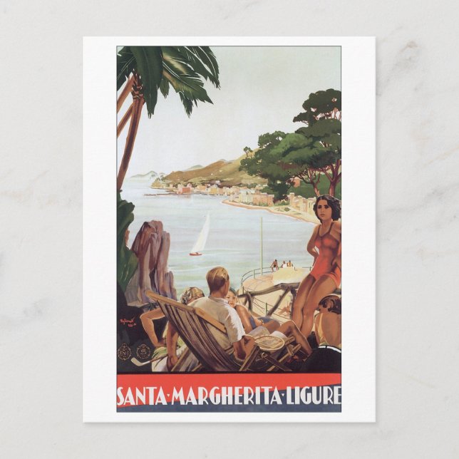 Carte Postale Père Noël Margherita Ligure (Devant)