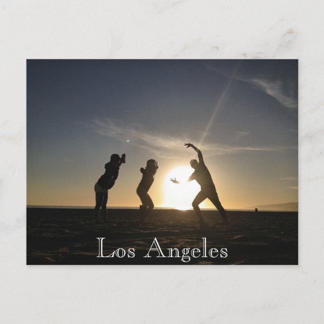 Carte Postale père Noël Monica Beach avec Toru Shimoyama (Devant)