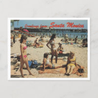 Père Noël Monica CA, Salutations, Plage Scène 1970