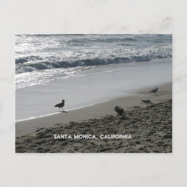 Carte postale père Noël Monica, Californie (Devant)