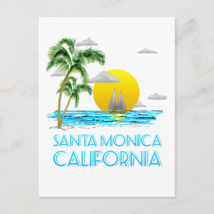 Carte Postale Père Noël Monica Californie