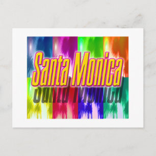 Carte postale "Père Noël Monica" Palms colorés