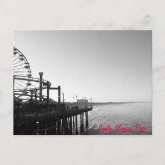 Carte postale père Noël Monica Pier