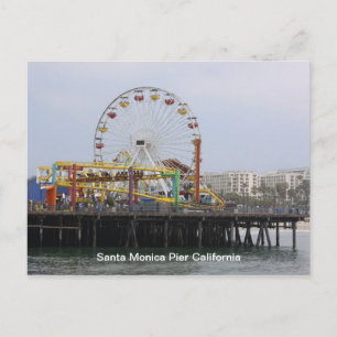 Carte Postale père Noël Monica Pier