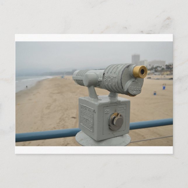 Carte Postale père Noël Monica Pier (Devant)