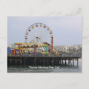 Carte Postale "Père Noël Monica Pier" Californie