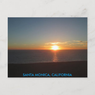 Carte Postale père Noël MONICA SUNSET #1 POSTCARTE