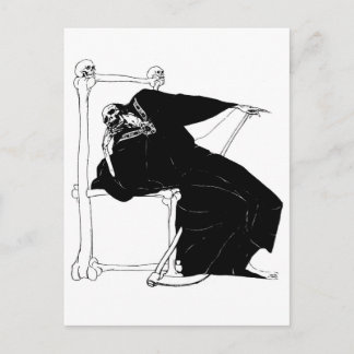 Carte Postale "Père Noël Muerte" (Faucheuse mexicaine)
