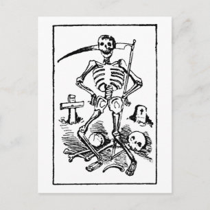 Carte Postale père Noël Muerte, Mexicaine Grim Reaper c. début d