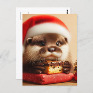 Carte Postale Père Noël Otter Brownies