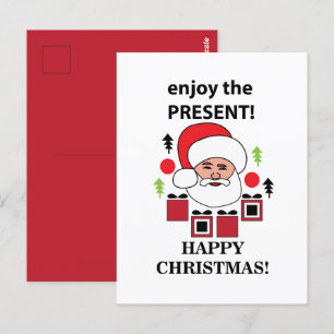 Carte Postale Père Noël Profitez Du Joyeux Noël Actuel Père Noël