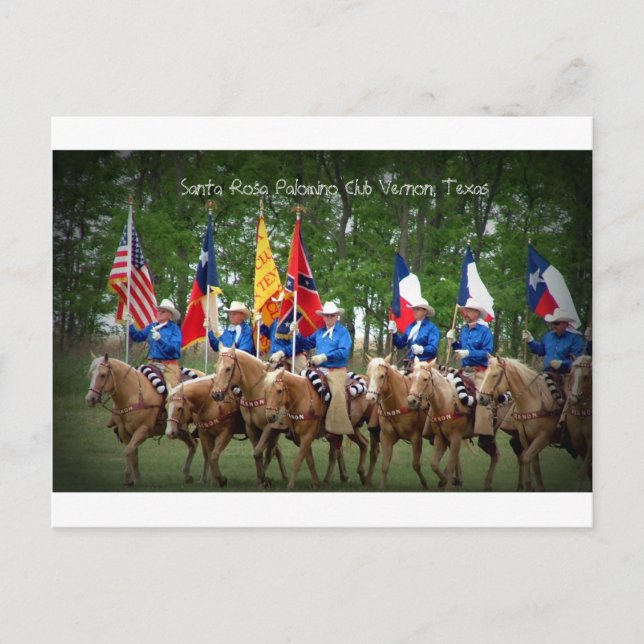 Carte Postale Père Noël Rosa Palomino Club Vernon, Texas (Devant)