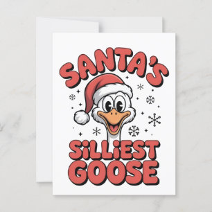 Carte Postale Père Noël Silliest Goose Noël 2025-2026