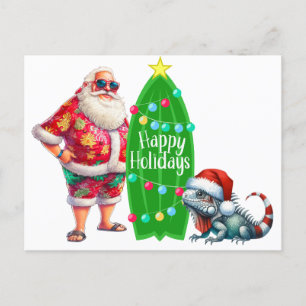 Carte Postale Père Noël Tropical 