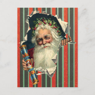 Carte postale Père Noël Victorian