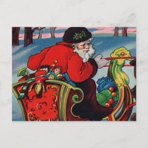 Carte postale Père Noël victorienne