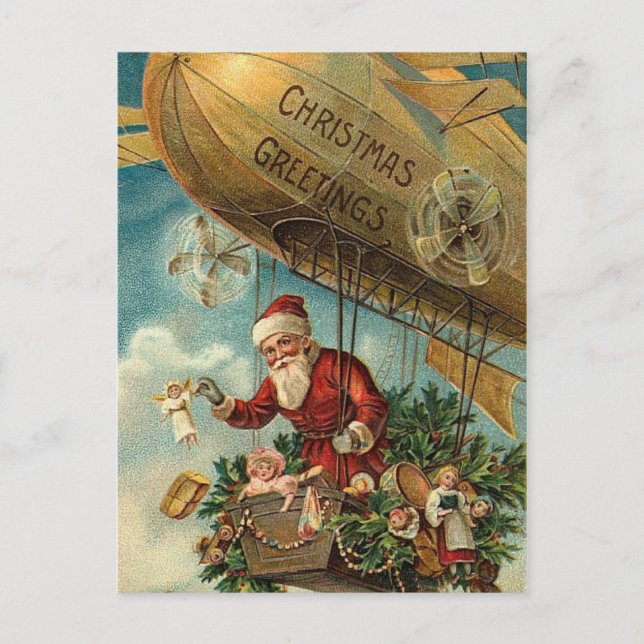 Carte postale Père Noël vintage (Devant)