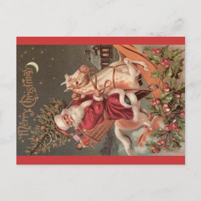 Carte postale Père Noël vintage (Devant)