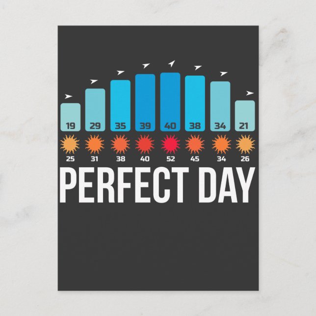 Carte Postale Perfect Kitesurf Beach Jour Surfer Eau Sport (Devant)