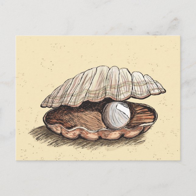 Carte Postale Perfect Pearl Seashell (Devant)