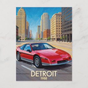 Carte Postale Performance de la route urbaine de Détroit 1988 Mi