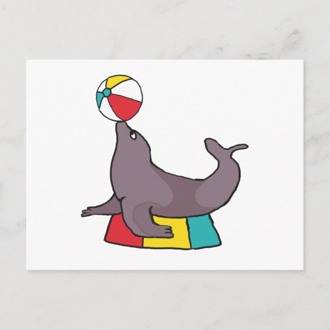 Carte Postale Performing Seal (Devant)