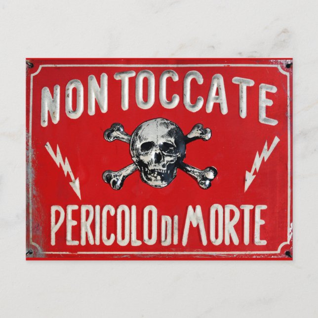 Carte Postale Pericolo di Morte (Devant)