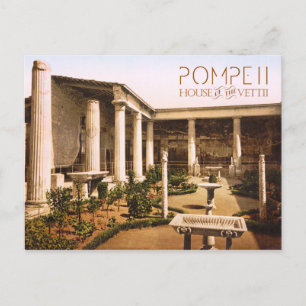 Carte Postale Peristyle de la Maison du Vettii, Pompéi