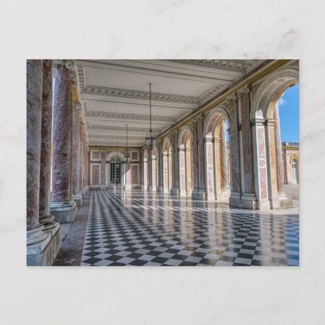 Carte Postale péristyle du Grand Trianon dans le palais de Versa (Devant)