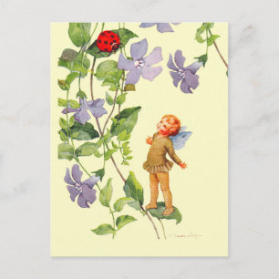 Carte Postale Periwinkle Elf et Ladybug