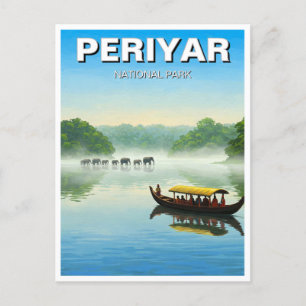 Carte Postale Periyar National Park India Travel